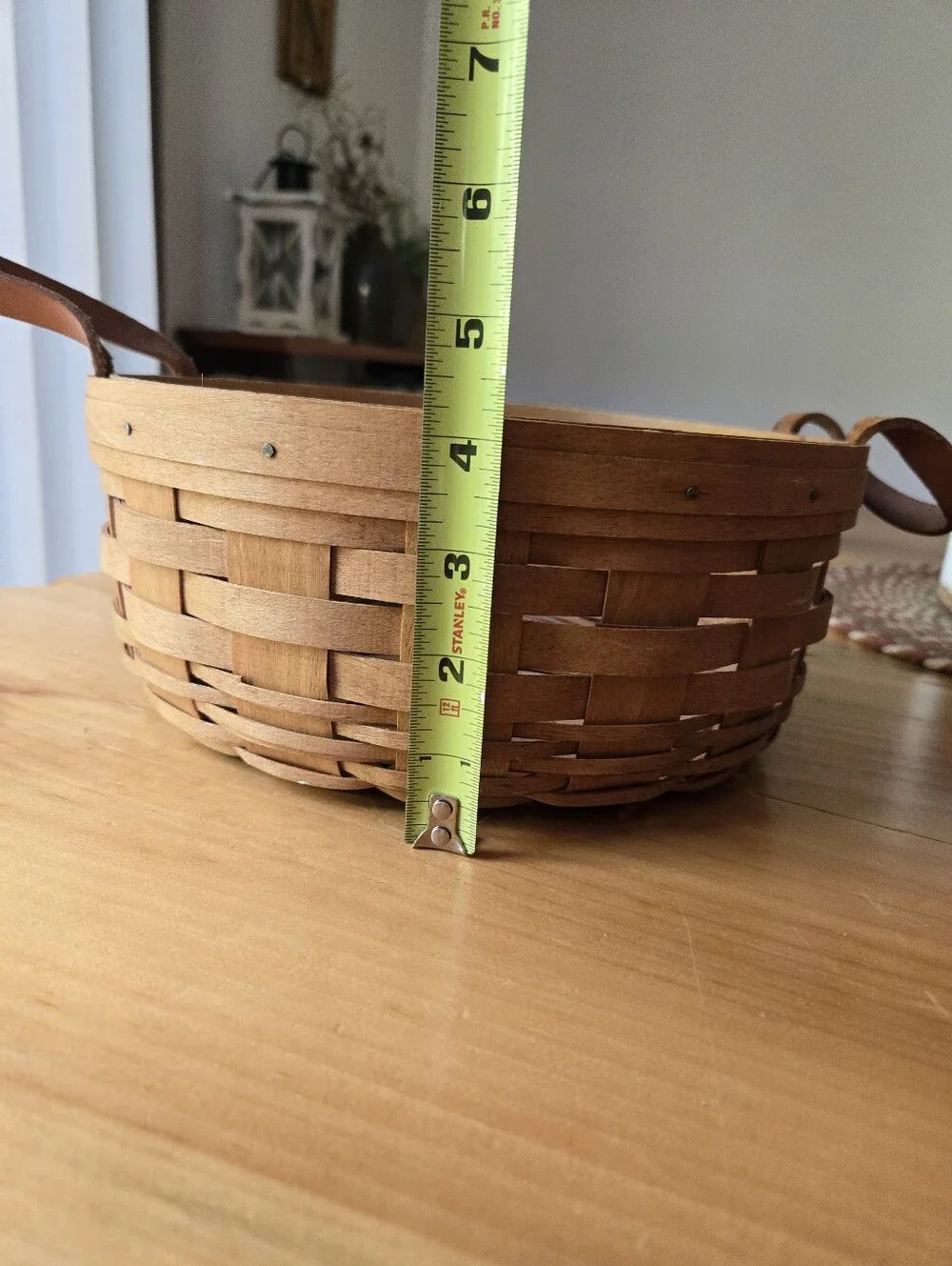 Longaberger 1993 Vintage Round Darning Basket